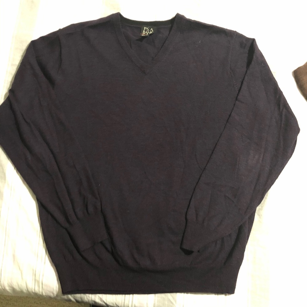 Jos A Bank Purple Sweater L